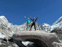Couple conquer Everest Base Camp for charity close to their hearts
