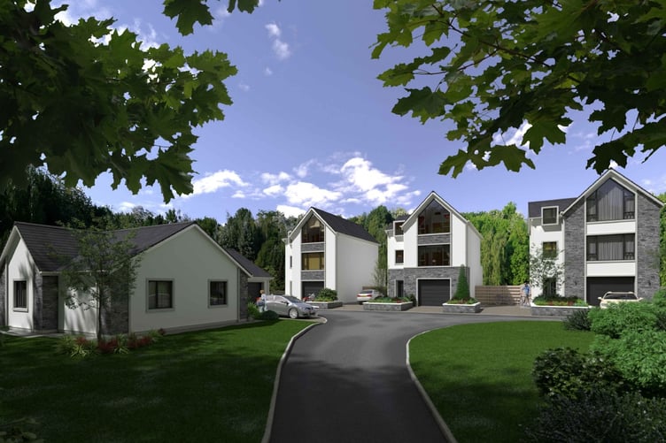 CGI impression of how the new homes replacing St Olave's House will look