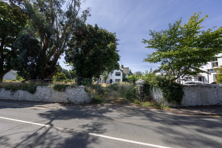 The entrance to the site of St Olave's House on Bowring Road, Ramsey