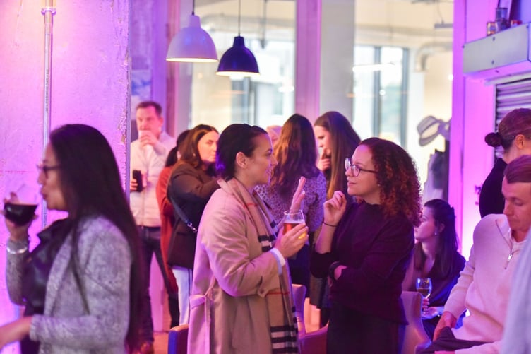 Networking within the event.