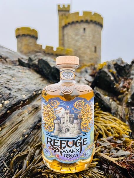 Fynoderee Distillery's new limited-edition Refuge Manx Rum, with all proceeds going to the Royal National Lifeboat Institution (RNLI).