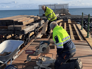 Current phase of pier restoration due to finish by end of the year