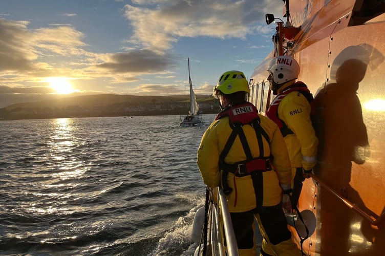Port St Mary RNLI onboard the Gough Ritchie II