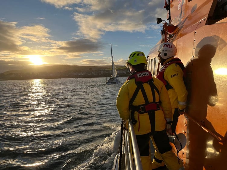 Port St Mary RNLI onboard the Gough Ritchie II