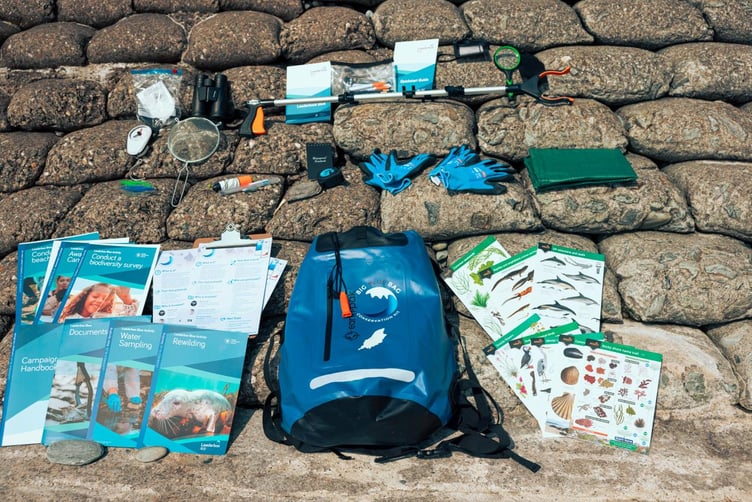 The contents of the Big Blue Bag