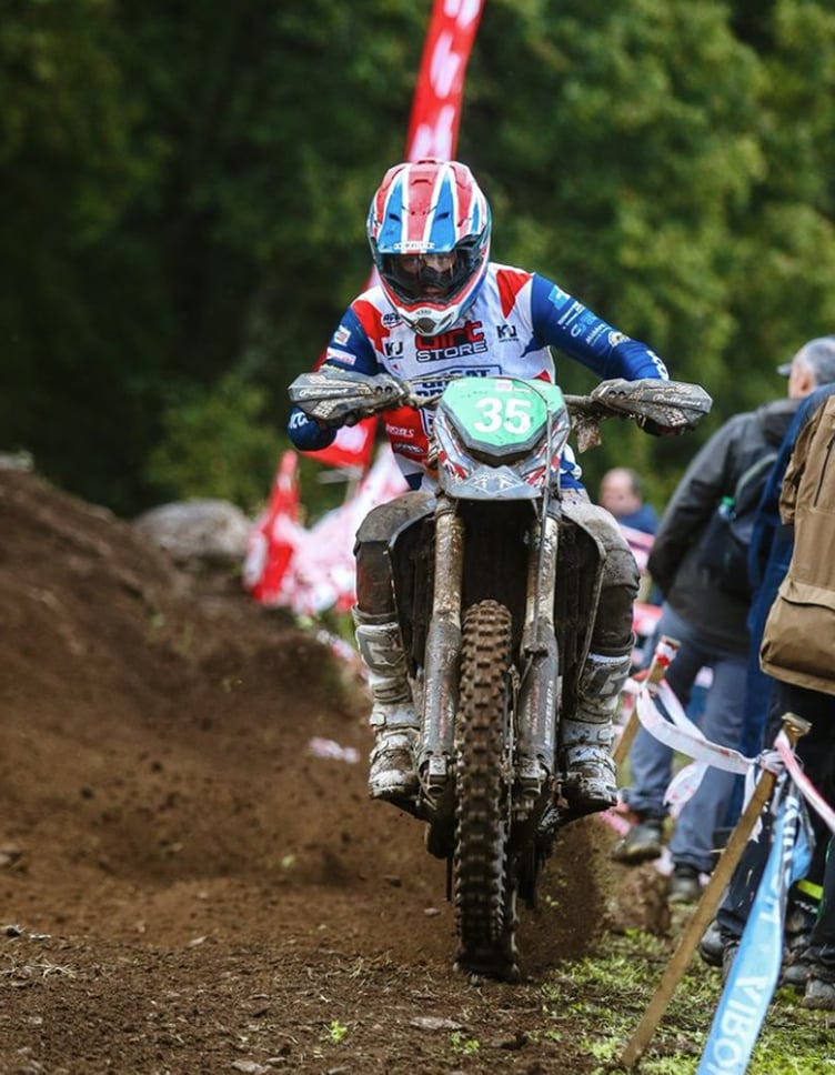 Greeba's Max Ingham guided his all-new Triumph 250 four-stroke to a fine top-50 position overall in last week's ISDE in Spain (Photo: ISDE Team GB)
