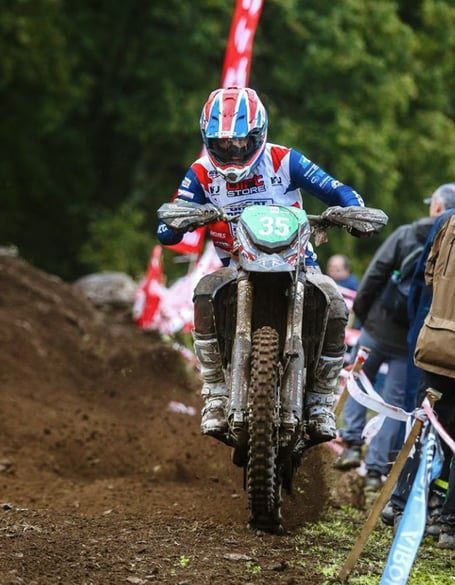 Greeba's Max Ingham guided his all-new Triumph 250 four-stroke to a fine top-50 position overall in last week's ISDE in Spain (Photo: ISDE Team GB)