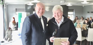 Farmer Rawdon receives Chough trophy for commitment to conservation