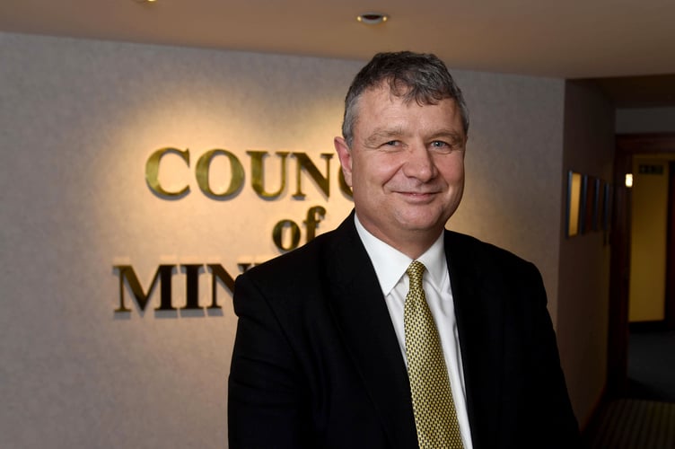 Chris Thomas MHK has put his name in the ring for the Chief Minister role