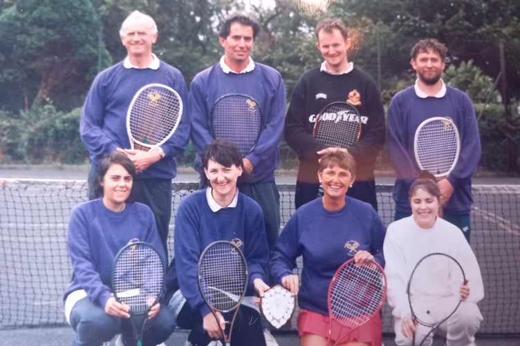 The Castletown Lawn Tennis Club team which won the Todmorden Shield in 1995