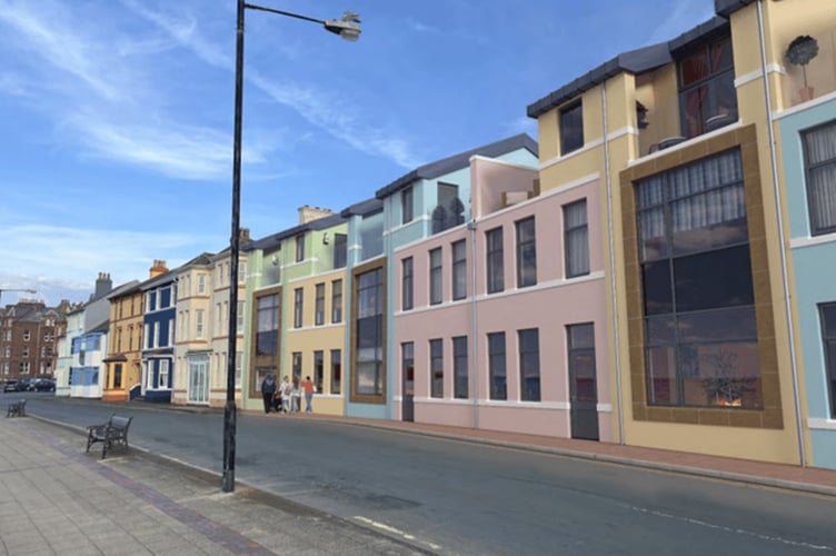 CGI view of proposed development on Marine Parade, Peel