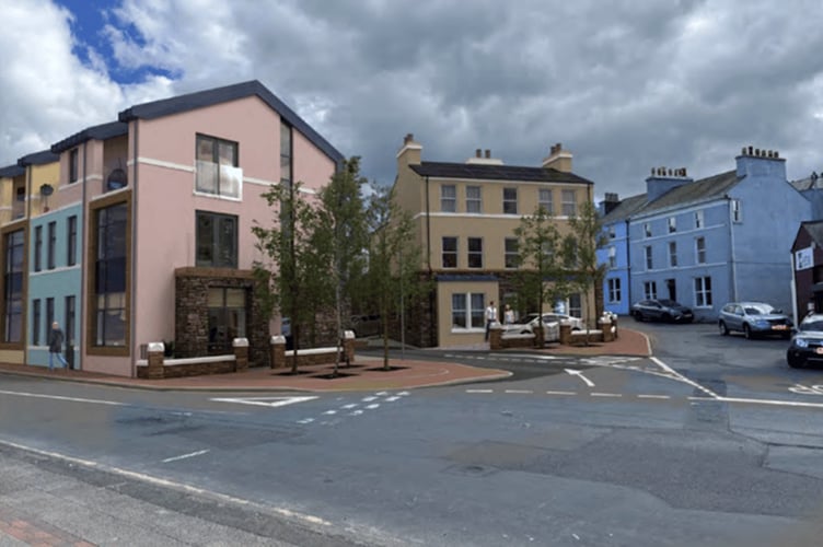 The proposed view towards Gib Lane