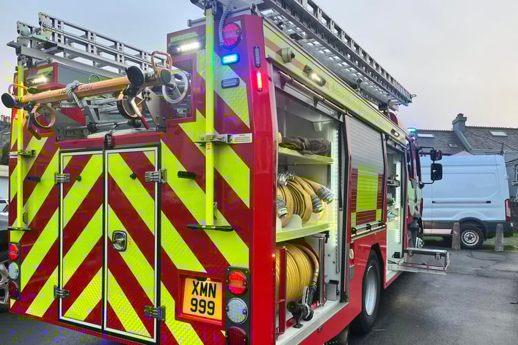Emergency services at scene of kitchen fire in Onchan