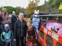 Spooky scenes at this year's Laxey Glen Mines Hop tu Naa Trains