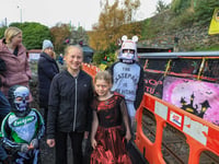 Spooky scenes at this year's Laxey Glen Mines Hop tu Naa Trains