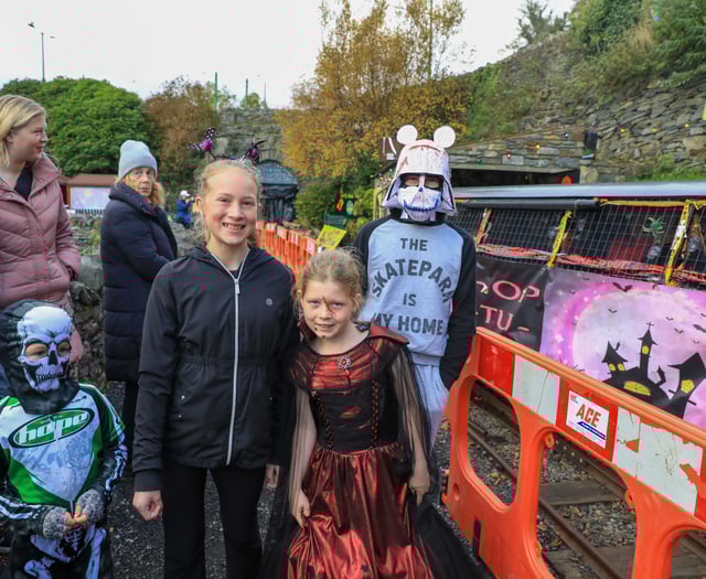 Spooky scenes at this year's Laxey Glen Mines Hop tu Naa Trains