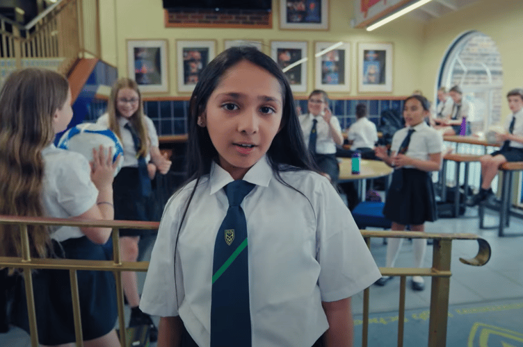 Aastha Vakil in the music video for her song 'Believe in Yourself', shot at Ballakermeen High School
