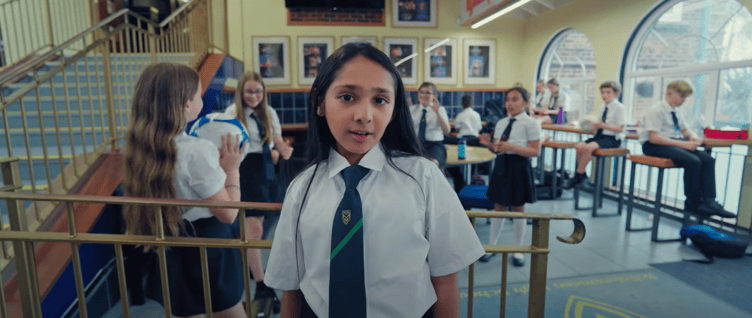 Aastha Vakil in the music video for her song 'Believe in Yourself', shot at Ballakermeen High School