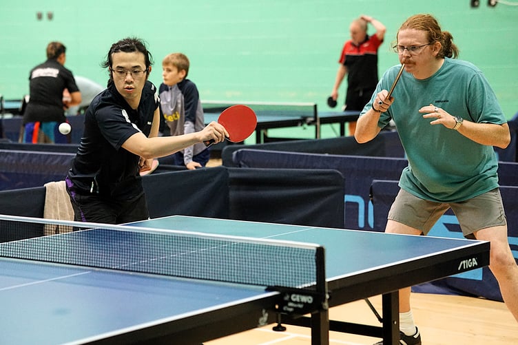 Kieran Chan (left) and Dave Lovelady had a successful week for Travellers C in doubles week (Photo: Malcolm Lambert)