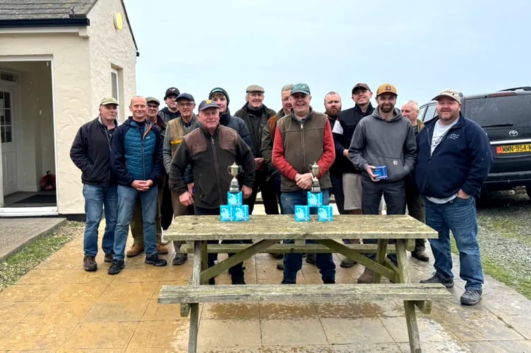 Competitors in the end-of-season annual pheasant flush which was held at Ayre Clay Target Club last weekend