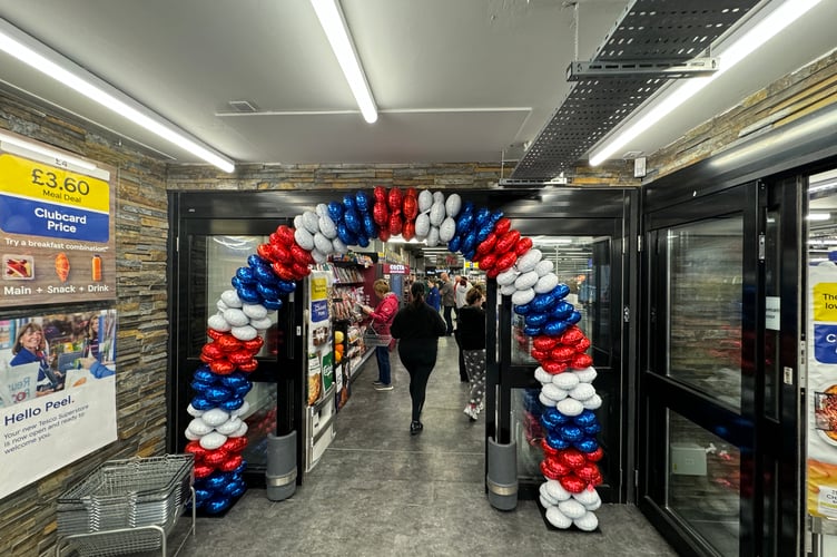 The entrance to Peel's new Tesco store on Derby Road