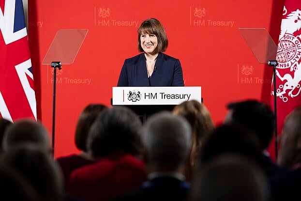 Chancellor Rachel Reeves delivers her first speech on the UK economy, at HM Treasury