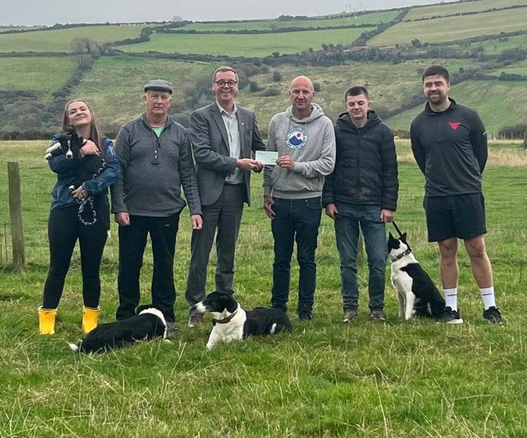 Left to right: Sammy Glaister, Ian Kelly, Paul Healey, Richard Crowe, Freddie Crowe and Chris Cannell