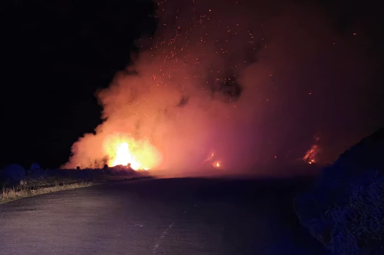 Firework sparked a blaze on Marine Drive