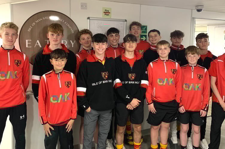The OAK Group Isle of Man under-16 boys squad that defeated Oxton 2-0 on shuffles to advance to the next round of the EH Boys Under-16 Tier Two KO Championships