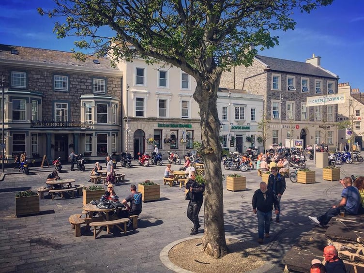 A pedestrianised Market Square