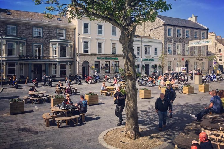 A pedestrianised Market Square