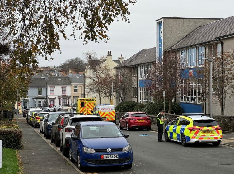 The scene at Scoill yn Jubilee earlier this afternoon