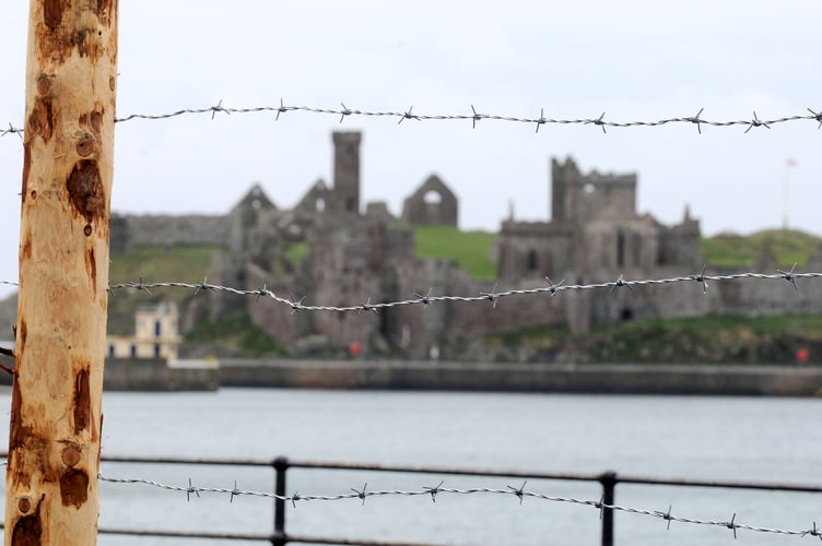 Props on Peel Promenade for a historical drama back in 2018 about the Isle of Man in World War Two. 
