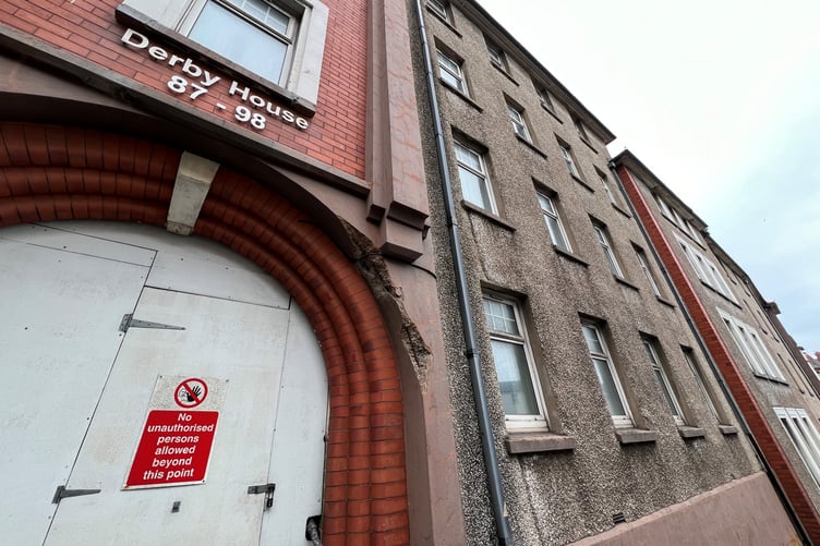 The crumbling Lord Street flats