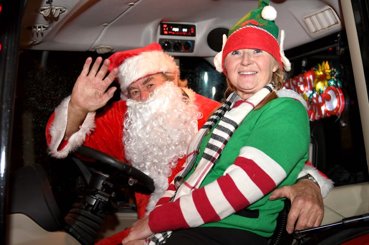 Jasper and Jo aka Santa and helper in 2023