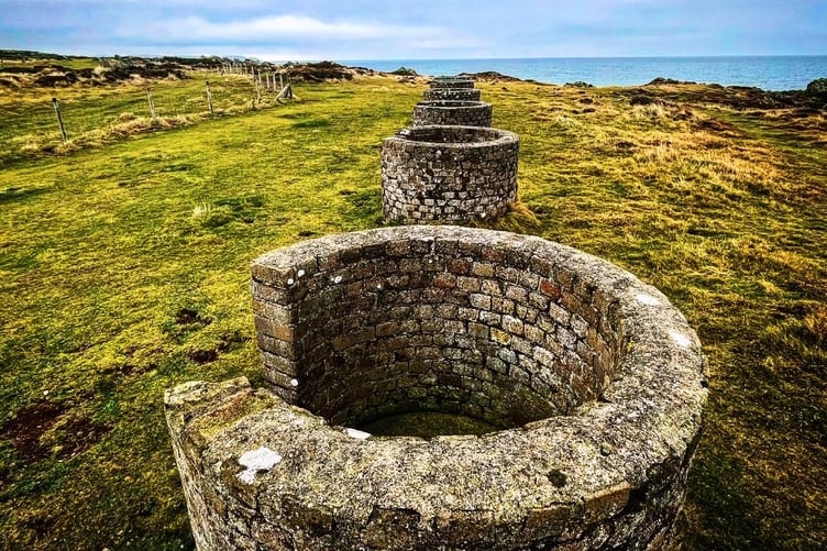 Second World War gun emplacements at Langness