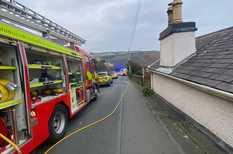 There were three casualties after a two-vehicle collision on Old Laxey Hill on Saturday, November 9, 2024