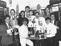 Successful Granville pool team from the 1980s