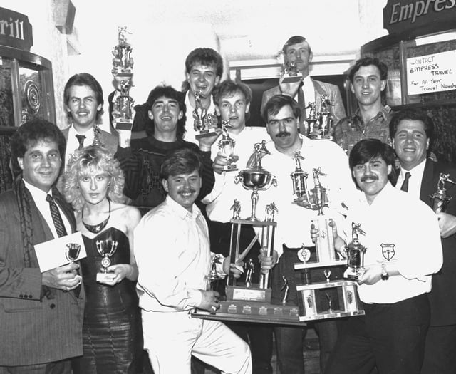 Successful Granville pool team from the 1980s