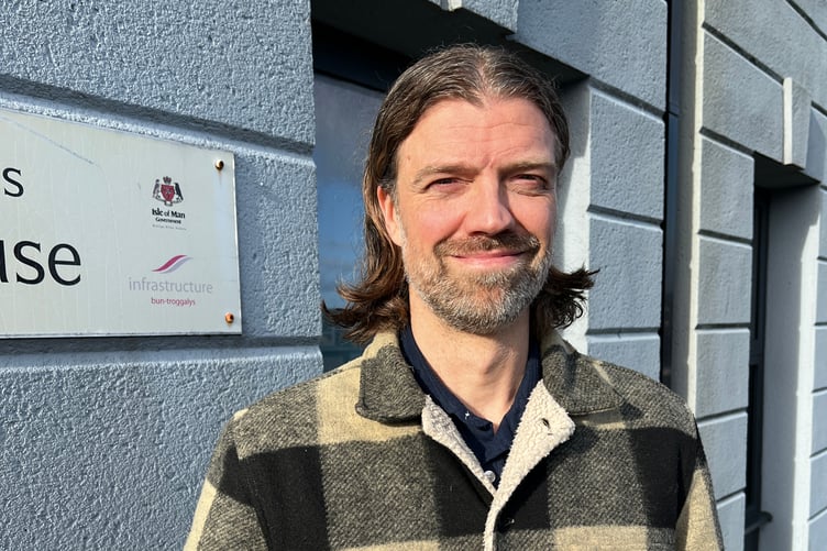 Grow Lab Organics founder Alex Fray outside the Murray House planning offices