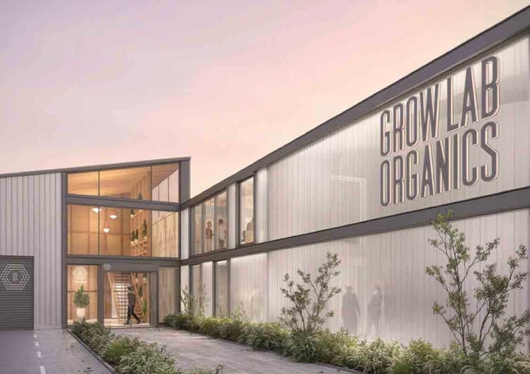 Grow Lab Organics' proposed new HQ and production facility at Ronaldsway