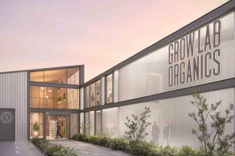 Grow Lab Organics' proposed new HQ and production facility at Ronaldsway