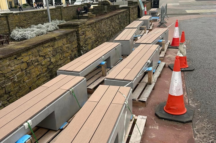 The benches on Loch Promenade