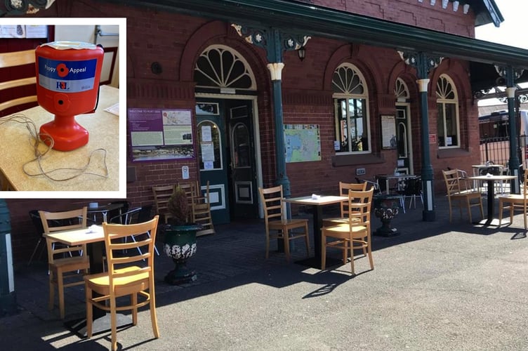 The Whistlestop Café in Port Erin has extended heartfelt thanks to the community after a surge of support followed the theft of their Poppy Appeal donation box