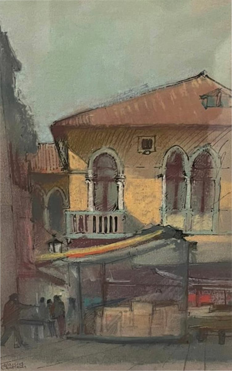 Nancy Corkish's Venice pastel