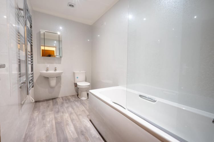 The bathroom in the first floor of the former Liverpool Arms pub