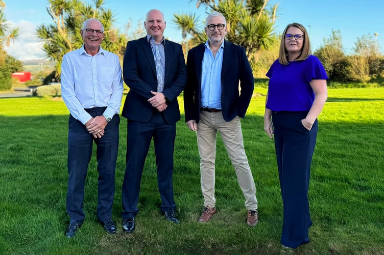 Pictured from left to right is: Phil Hassall (compliance director), Will Kirkham (newly appointed finance director), Paul Murtagh (owner director) and Sharon Mellor (client services director)
