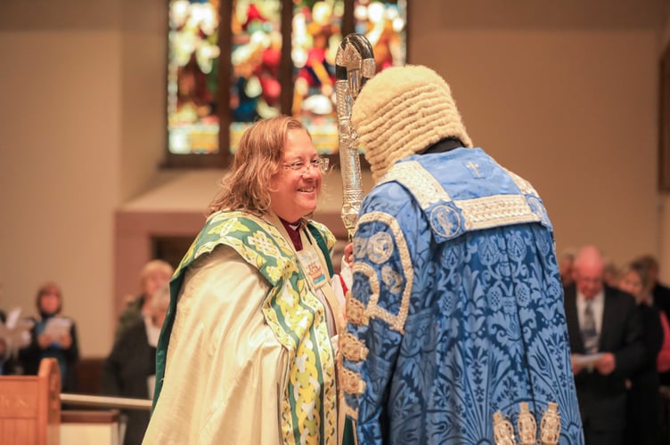 Enthronement of Bishop of Sodor and Man, The Venerable Patricia Hillas at Peel Cathedral. Photo by Callum Staley (CJS Photography)