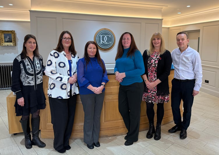 (Left to right) Joanna Crookall, Karan Fletcher, Nicola Wylie, Kelly Russell, Julie Molyneux and Perry Downward