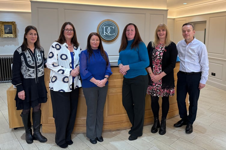 (Left to right) Joanna Crookall, Karan Fletcher, Nicola Wylie, Kelly Russell, Julie Molyneux and Perry Downward